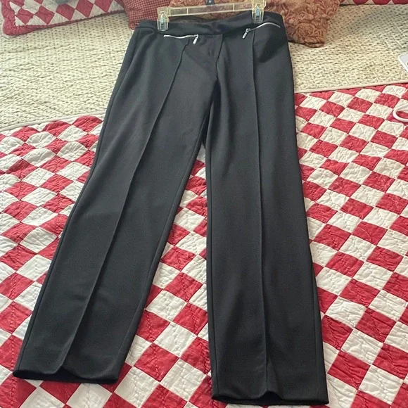 Long Tall Sally size 12 Black Women's Pantsuit with Zipper Detail - Picture 12 of 16